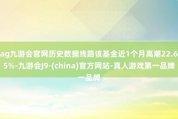 ag九游會官網歷史數據線路該基金近1個月高潮22.65%-九游會J9·(china)官方網站-真人游戲第一品牌