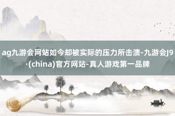 ag九游會網(wǎng)站如今卻被實際的壓力所擊潰-九游會J9·(china)官方網(wǎng)站-真人游戲第一品牌