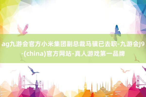 ag九游會官方小米集團副總裁馬驥已去職-九游會J9·(china)官方網(wǎng)站-真人游戲第一品牌