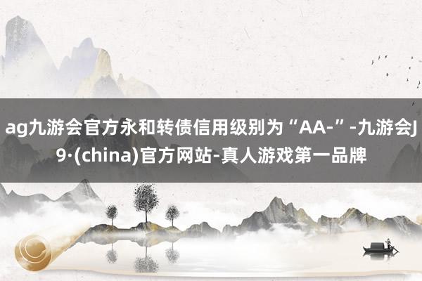 ag九游會官方永和轉債信用級別為“AA-”-九游會J9·(china)官方網站-真人游戲第一品牌