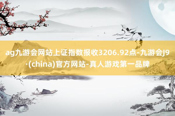 ag九游會網站上證指數報收3206.92點-九游會J9·(china)官方網站-真人游戲第一品牌
