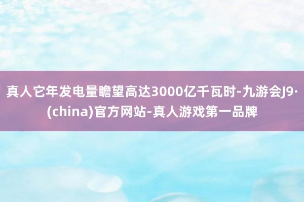真人它年發(fā)電量瞻望高達3000億千瓦時-九游會J9·(china)官方網(wǎng)站-真人游戲第一品牌