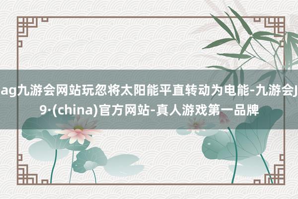 ag九游會網(wǎng)站玩忽將太陽能平直轉(zhuǎn)動為電能-九游會J9·(china)官方網(wǎng)站-真人游戲第一品牌